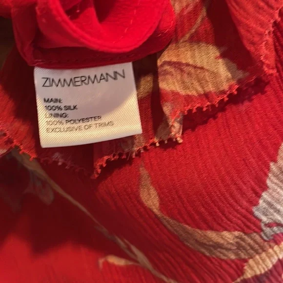 Sold ❤️Zimmermann silk playsuit - Picture 9 of 10